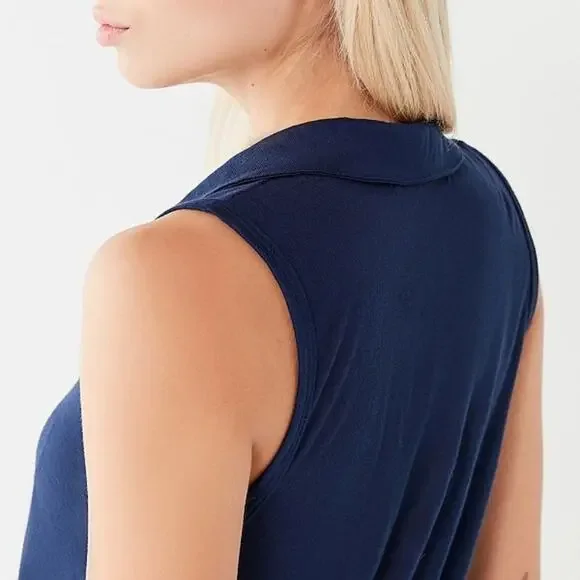 Urban Outfitters Navy Collar Tank Top - Picture 9 of 11